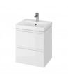 Badmöbel Set MODUO 40 Waschbecken-Unterschrank mit Waschbecken, Grau