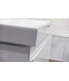 Badmöbel Set MODUO SLIM 50 Waschbecken-Unterschrank mit Waschbecken, 2-Schubladen, Grau