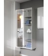 Badezimmer Hochhängeschrank MODUO 160 Hochschrank Türen, Weiß mit Spiegel
