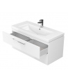 Badmöbel Set LARAZ COMO 60 Waschbecken-Unterschrank mit Hochschrank 150 Weiß