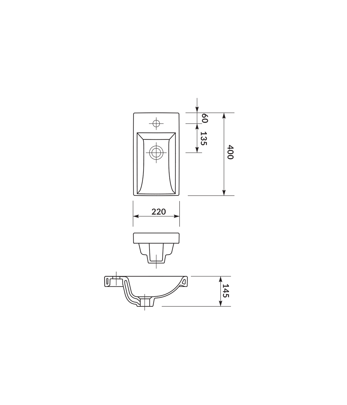 Badmöbel Set LARAZ COMO 40 Waschbecken-Unterschrank mit Hochschrank 150 Weiß