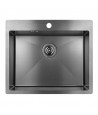 Edelstahlspüle MARMARA Graphit 51x59 | inkl. Siphon!