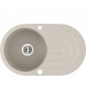 SET Küchenarmatur & Granitspüle 2-Becken BARBADOS Schwarz 48x78 | inkl. Siphon!