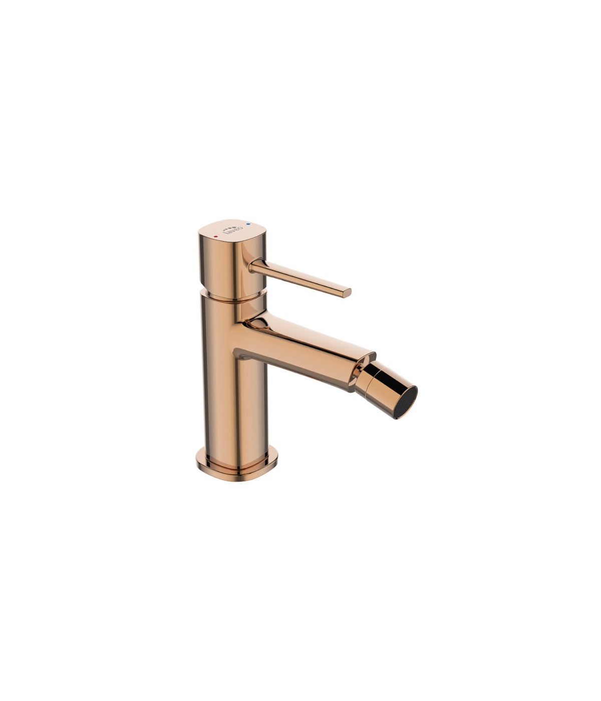 Bidetarmatur POLLA Rosegold Badarmatur Bidet-Mischbatterie + Click-Clack