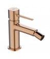 Bidetarmatur POLLA Rosegold Badarmatur Bidet-Mischbatterie + Click-Clack