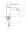 Bidetarmatur RAILA Silber Badarmatur Bidet-Mischbatterie