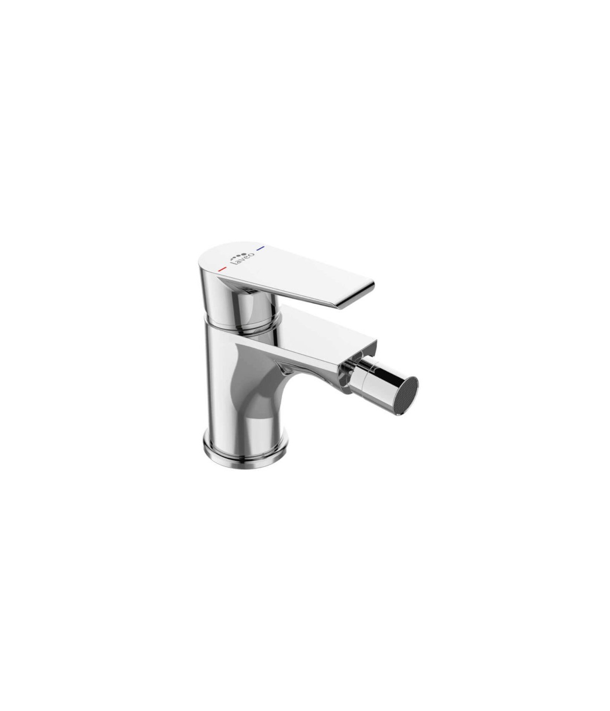 Bidetarmatur LARGO Silber Badarmatur Bidet-Mischbatterie + Click-Clack