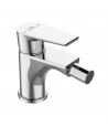 Bidetarmatur LARGO Silber Badarmatur Bidet-Mischbatterie + Click-Clack