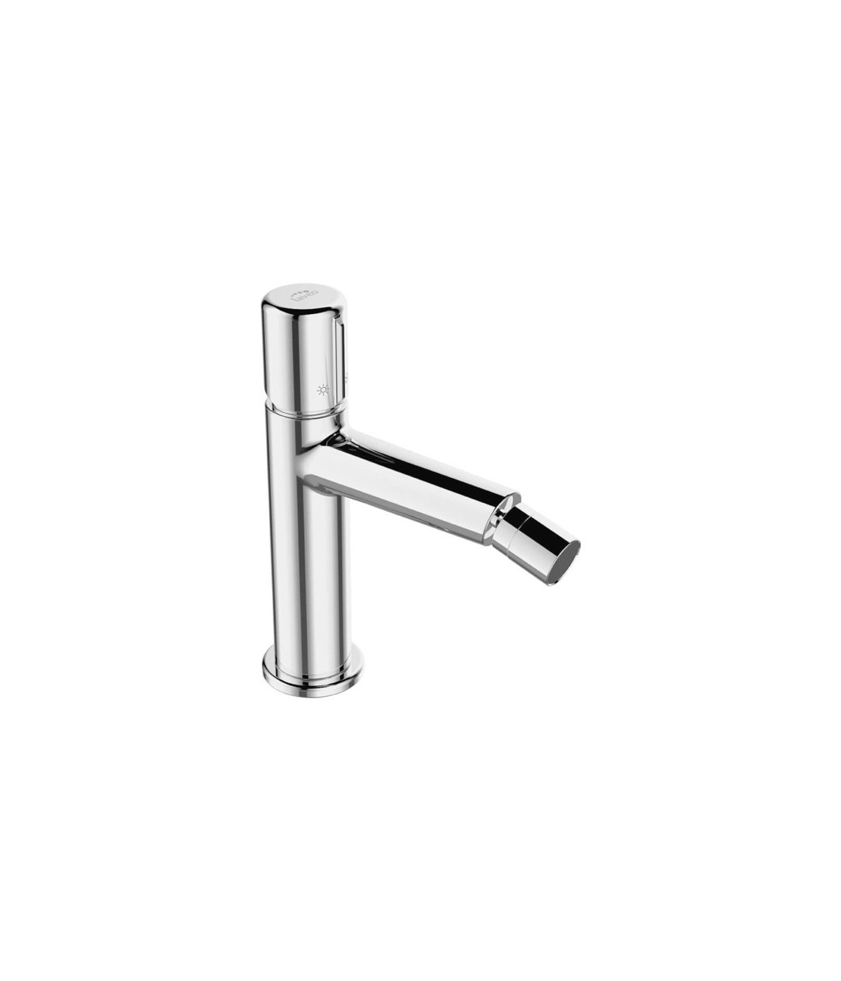 Bidetarmatur PRETTO Silber Badarmatur Bidet-Mischbatterie + Click-Clack