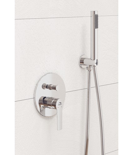Duschsystem Unterputz Armatur Set RAILA Silber