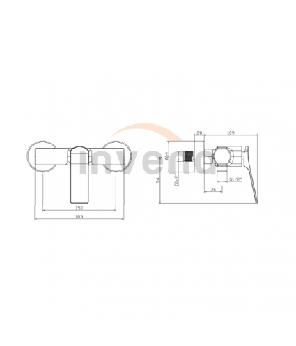 Brausearmatur NERI Kupfer Badarmatur Duschbatterie Komplette Set