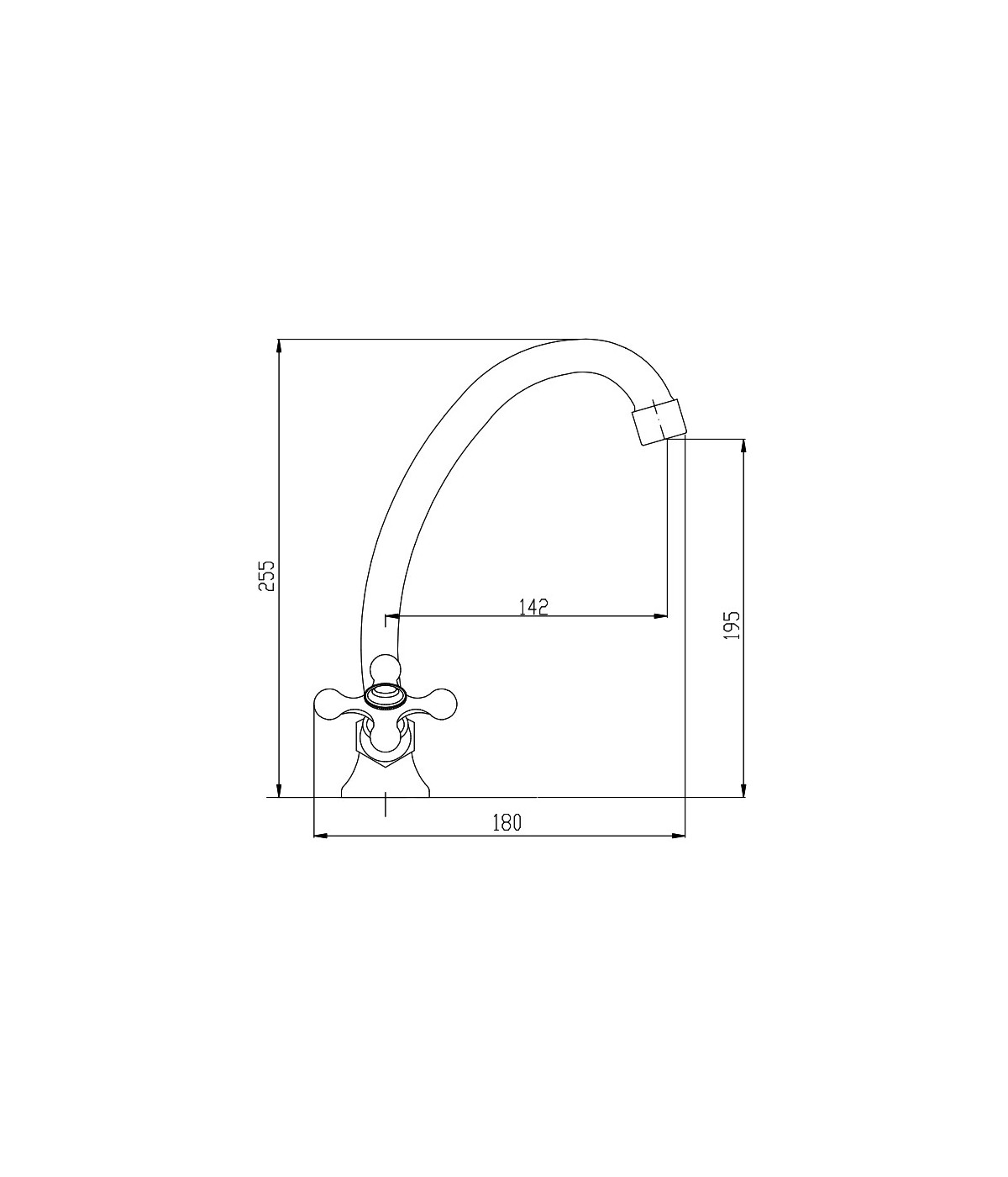 Waschtischarmatur Hoch ROMA 15 cm Silber Badarmatur Waschtischbatterie