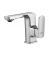 Waschtischarmatur Hoch CALA Silber Badarmatur Waschtischbatterie + Click-Clack
