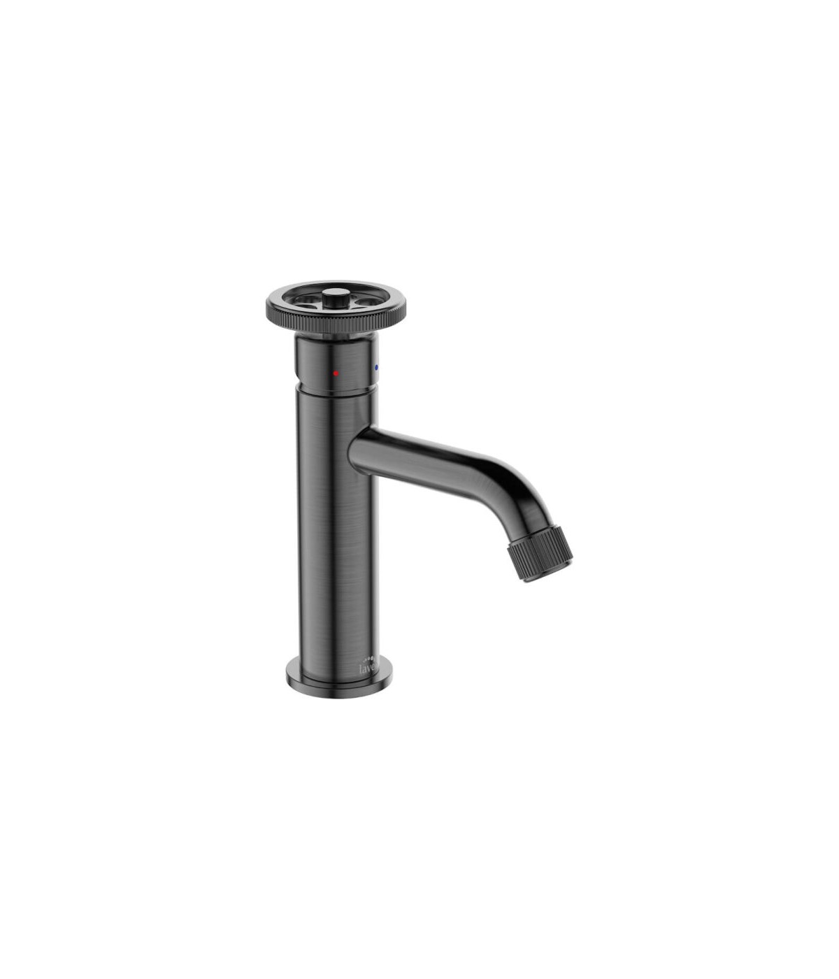 Waschtischarmatur Kleine MURO Grau Badarmatur Waschtischbatterie + Click-Clack