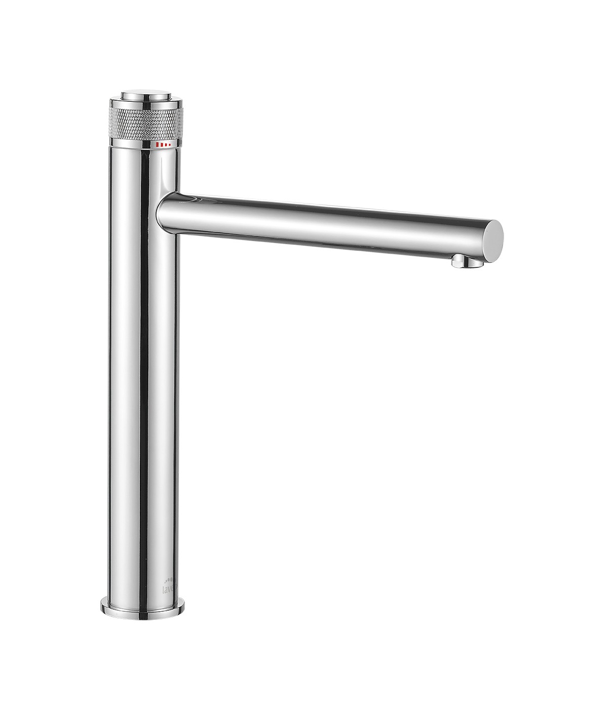 Waschtischarmatur Hoch VOLUMO Silber Badarmatur Waschtischbatterie + Click-Clack
