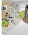 Küchenarmatur mit Magnetgriff TERRAO Weiß Küchenmischer