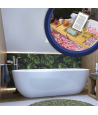 Freistehende Badewanne + Badewannenablage 170 x 80 PATRA Acryl Ablauf VIEGA Klick-Klack GRATIS !