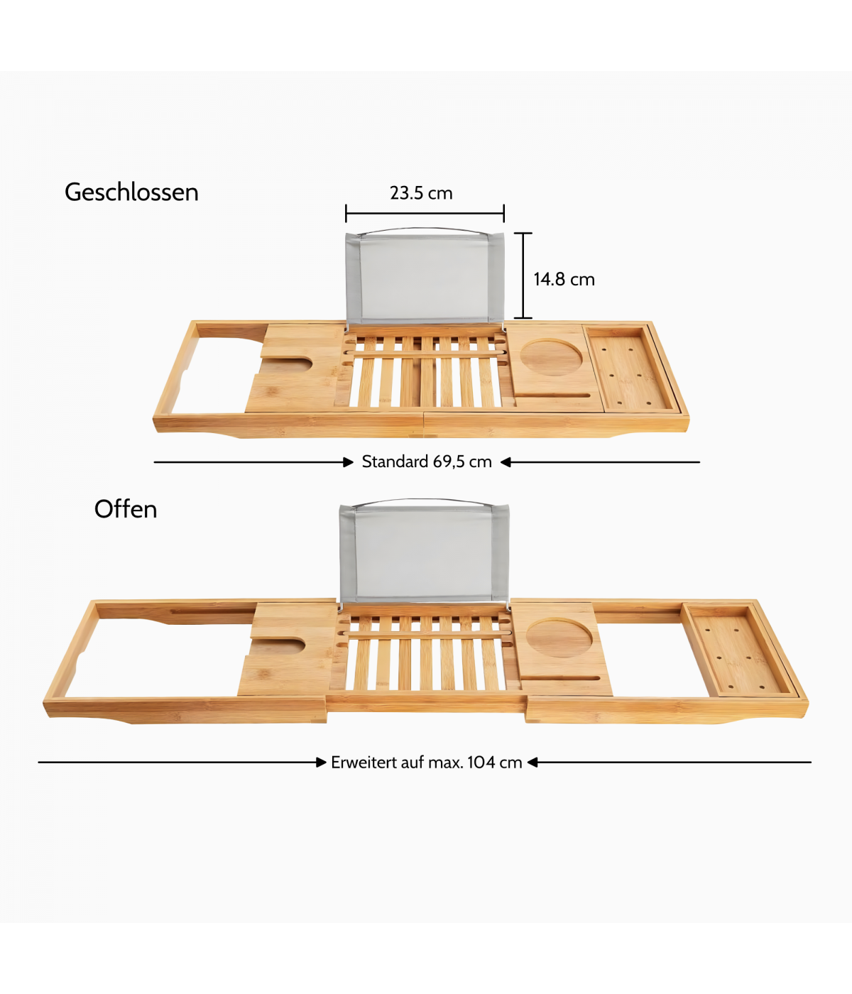 Freistehende Badewanne + Badewannenablage 170 x 80 PATRA Acryl Ablauf VIEGA Klick-Klack GRATIS !