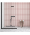 Wandabläufe Duschrinnen W-DRAIN 70 cm in Silber, Abfluss Befliesbar 2in1