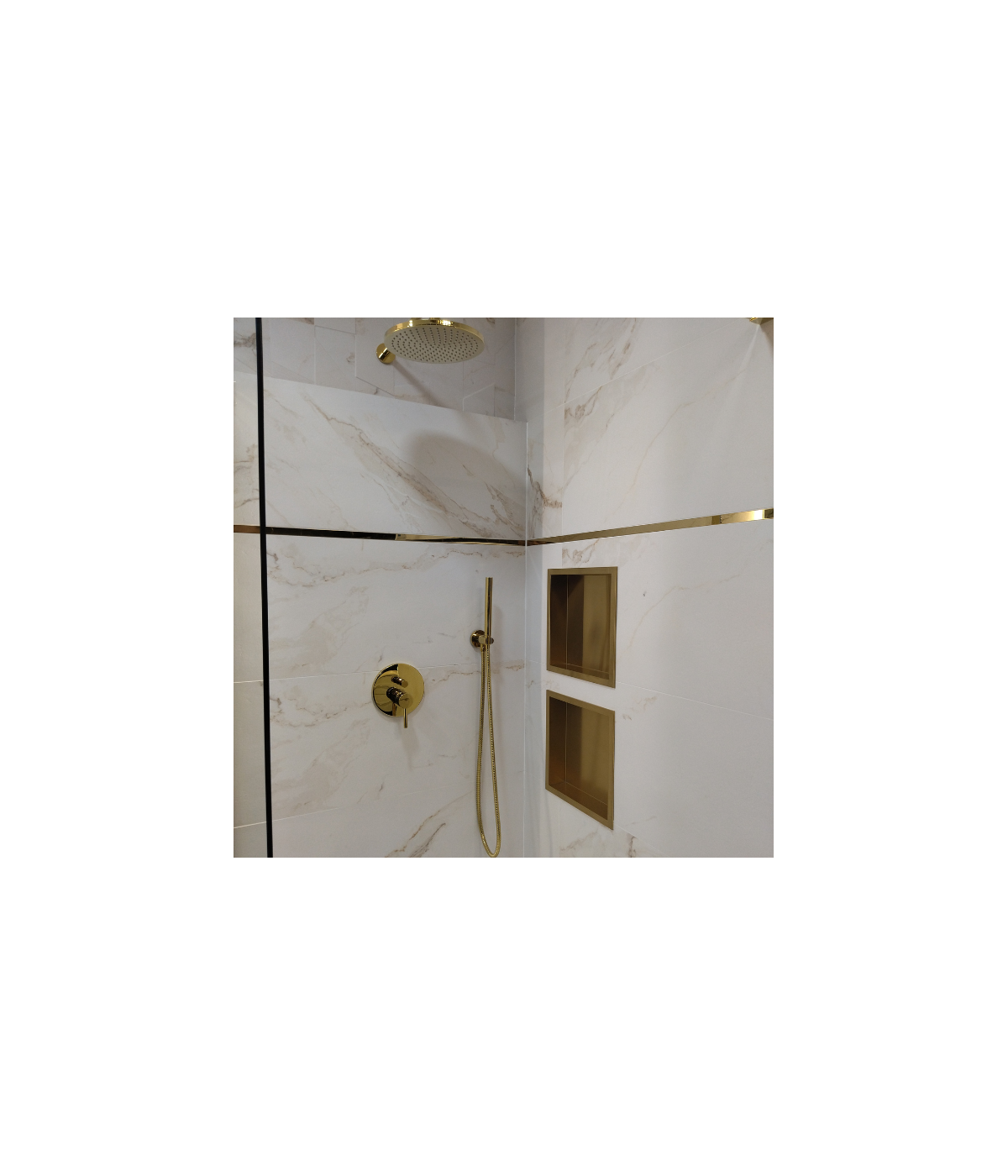 Duschnische Wandnische WALL BOX ONE 30x30x7 cm Gold