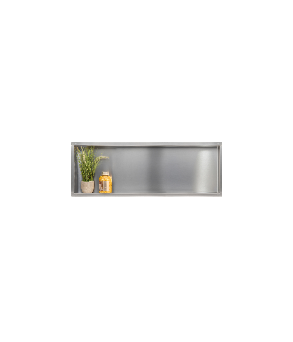 Duschnische Wandnische WALL BOX NO RIM 30x90x7 cm Silber