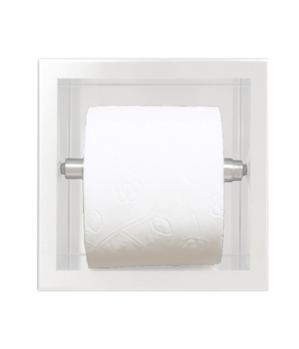 Unterputz Wandnische Toilettenpapierhalter WALL BOX PAPER 1 Weiß