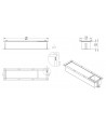 Unterputz Wandnische Toilettenpapieraufbewahrung WALL BOX PAPER 3 Gold