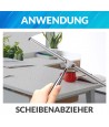 Glaswischer Badwischer, Edelstahl Duschabzieher Silikon-Wasserabstreifer | Abzieher Für Fensterscheiben & Duschkabinen | Schwarz