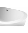Freistehende Badewanne Oval 170x80 RENOZ MONOLITH ACRYL Ablaufgarnitur CLICK CLACK GRATIS !