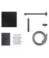 Duschsystem Unterputz Armatur Set ADOUR Schwarz Thermostatisch