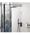 Duschsystem Unterputz Armatur Set ADOUR Schwarz Thermostatisch