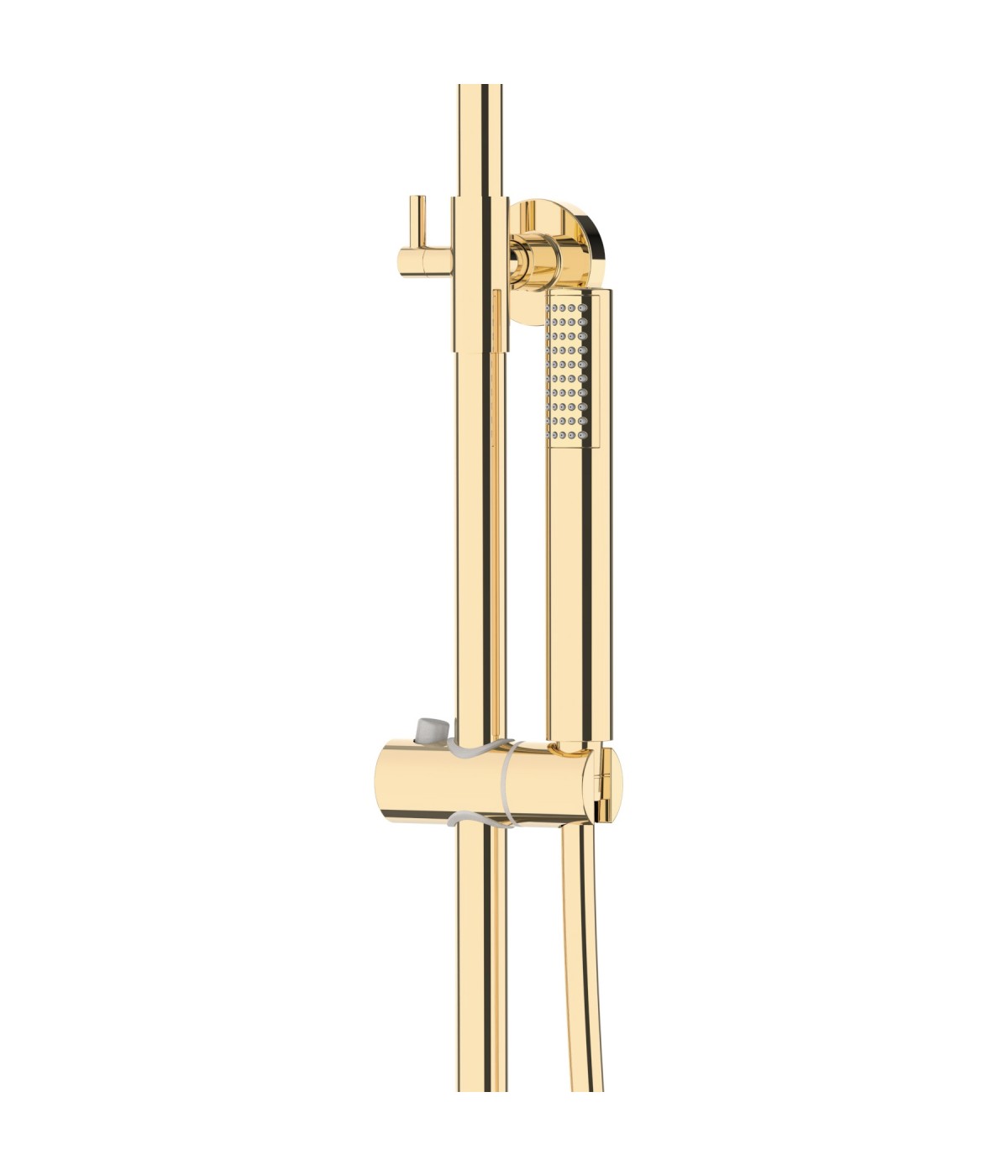 Brausegarnitur LUGO Gold Thermostatisch mit Auslauf, Duschsäule