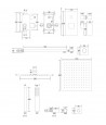 Duschsystem Unterputz Armatur Set ADOUR Chrom