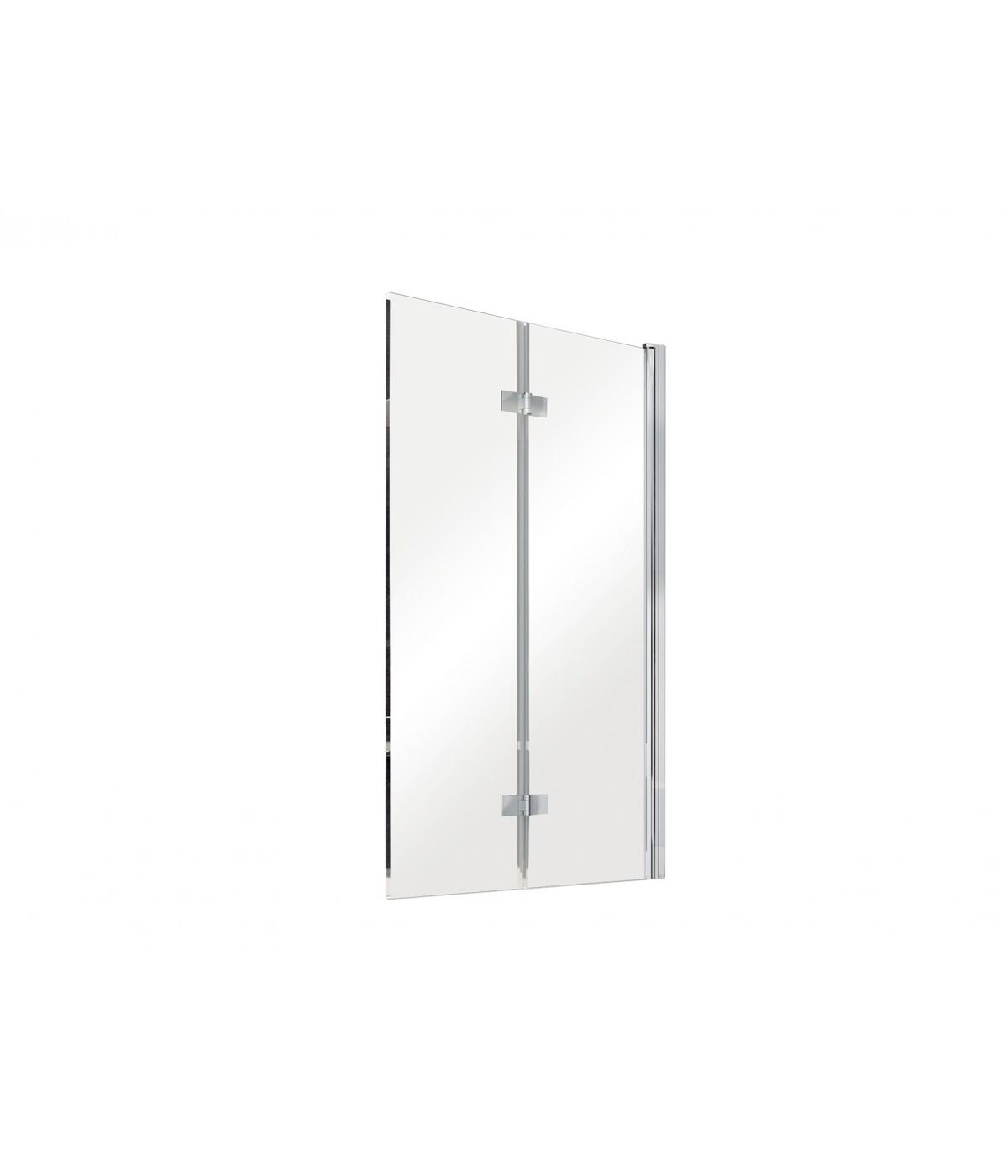 Badewannenabtrennung 2-teilig 80x150 PRESTIGIO Glas 6 mm