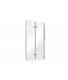 Badewannenabtrennung 2-teilig 80x150 PRESTIGIO Glas 6 mm