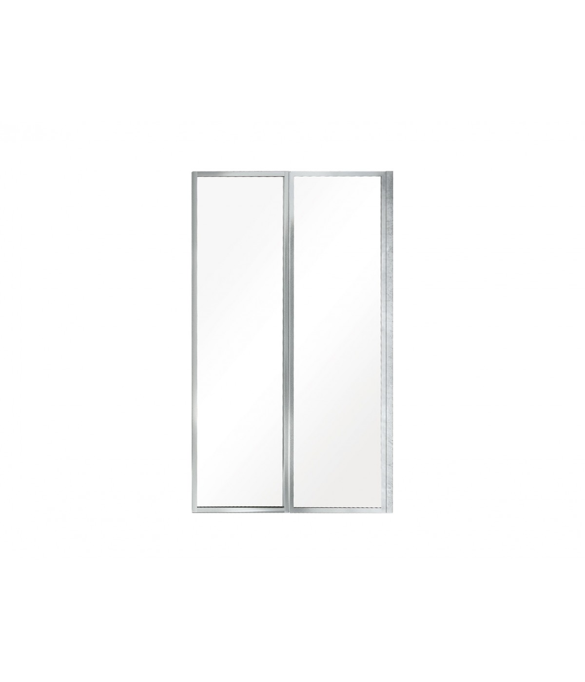 Badewannenabtrennung 2-teilig 80x140 AMBITION PREMIUM 2 Glas 4 mm