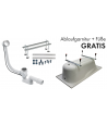 ECKBADEWANNE SLIM 150x85 LINKS INTIMAS Ablaufgarnitur + Füße GRATIS !