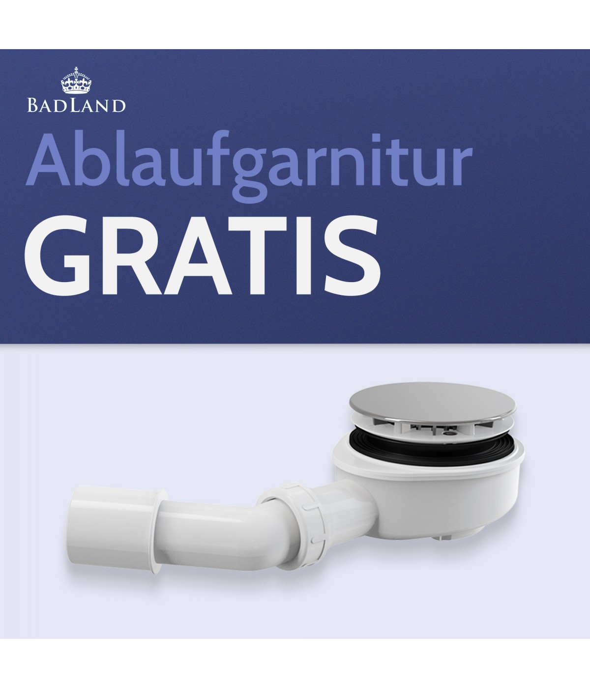DUSCHWANNE QUADRATISCH 80x80 VEXOS Ablaufgarnitur GRATIS !