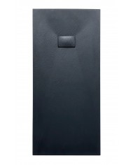DUSCHWANNE RECHTECK 170x90 VIDAR SCHWARZ Steinoptik, Ablaufgarnitur GRATIS !