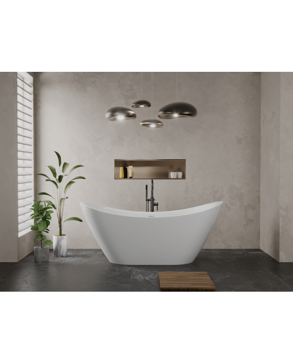 Freistehende Badewanne 180x80 IVAR Acryl Ablauf VIEGA Click-Clack GRATIS !