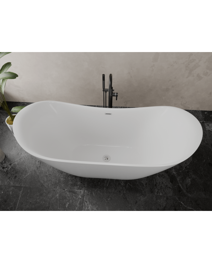 Freistehende Badewanne 180x80 IVAR Acryl Ablauf Click-Clack GRATIS !