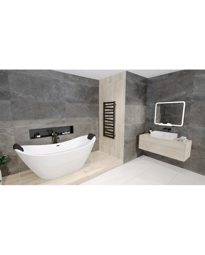 Freistehende Badewanne 180x80 IVAR Acryl Ablauf Click-Clack GRATIS !