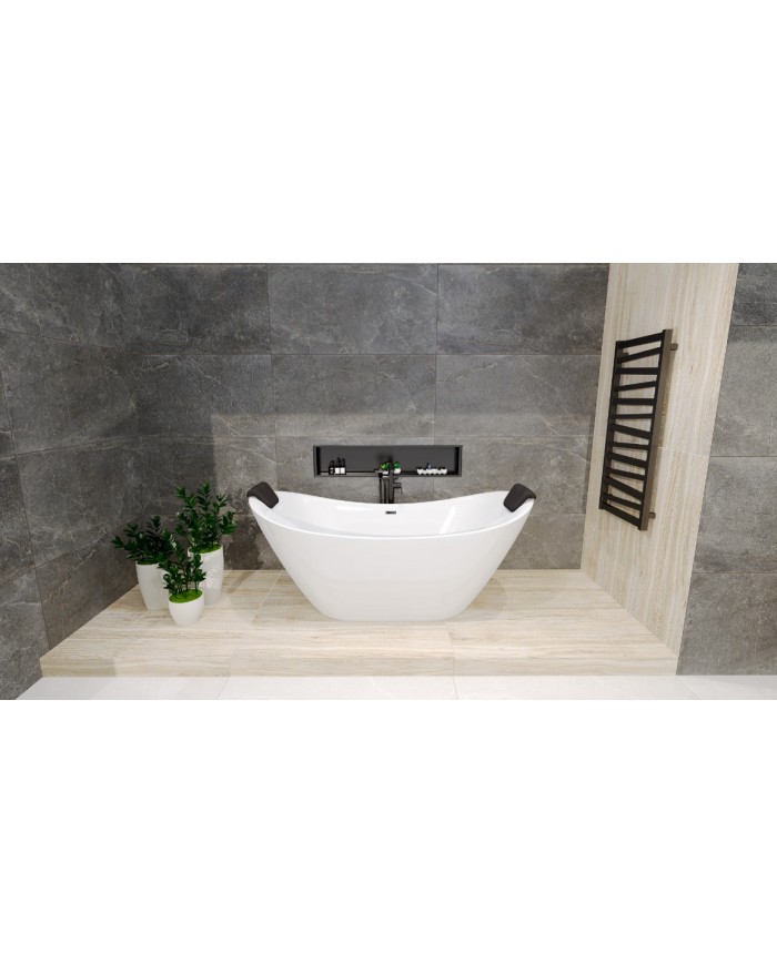 Freistehende Badewanne 180x80 IVAR Acryl Ablauf Click-Clack GRATIS !