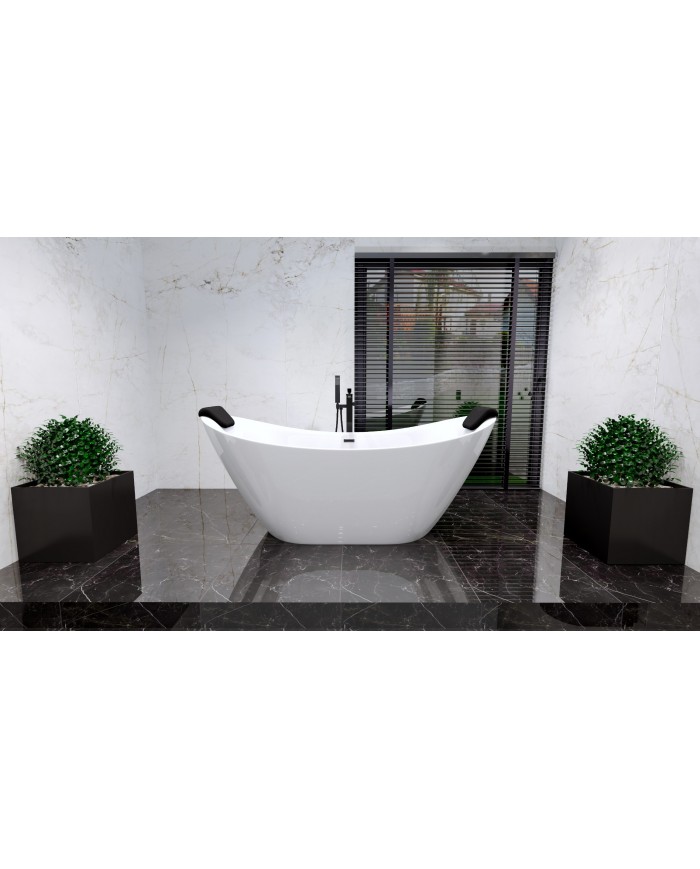 Freistehende Badewanne 180x80 IVAR Acryl Ablauf VIEGA Click-Clack GRATIS !