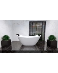 Freistehende Badewanne 180x80 IVAR Acryl Ablauf Click-Clack GRATIS !