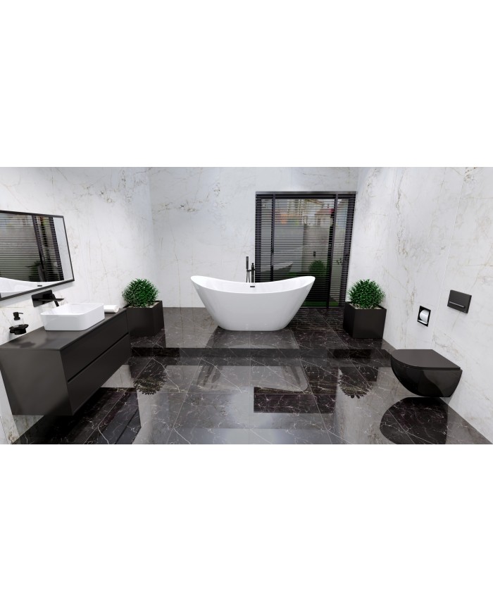 Freistehende Badewanne 180x80 IVAR Acryl Ablauf Click-Clack GRATIS !