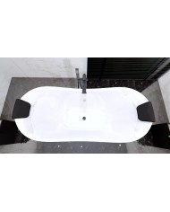 Freistehende Badewanne 180x80 IVAR Acryl Ablauf VIEGA Click-Clack GRATIS !