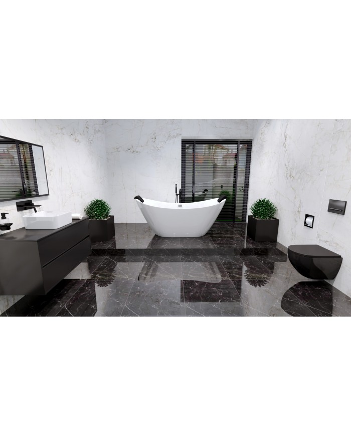 Freistehende Badewanne 180x80 IVAR Acryl Ablauf Click-Clack GRATIS !