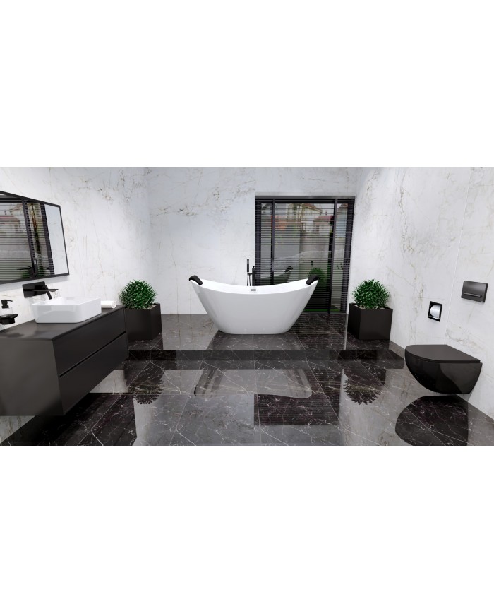 Freistehende Badewanne 180x80 IVAR Acryl Ablauf VIEGA Click-Clack GRATIS !