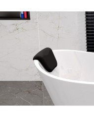 Freistehende Badewanne 170x80 ROSSA mit Kopfstütze & Bambus Ablage, Ablauf Click-Clack GRATIS !